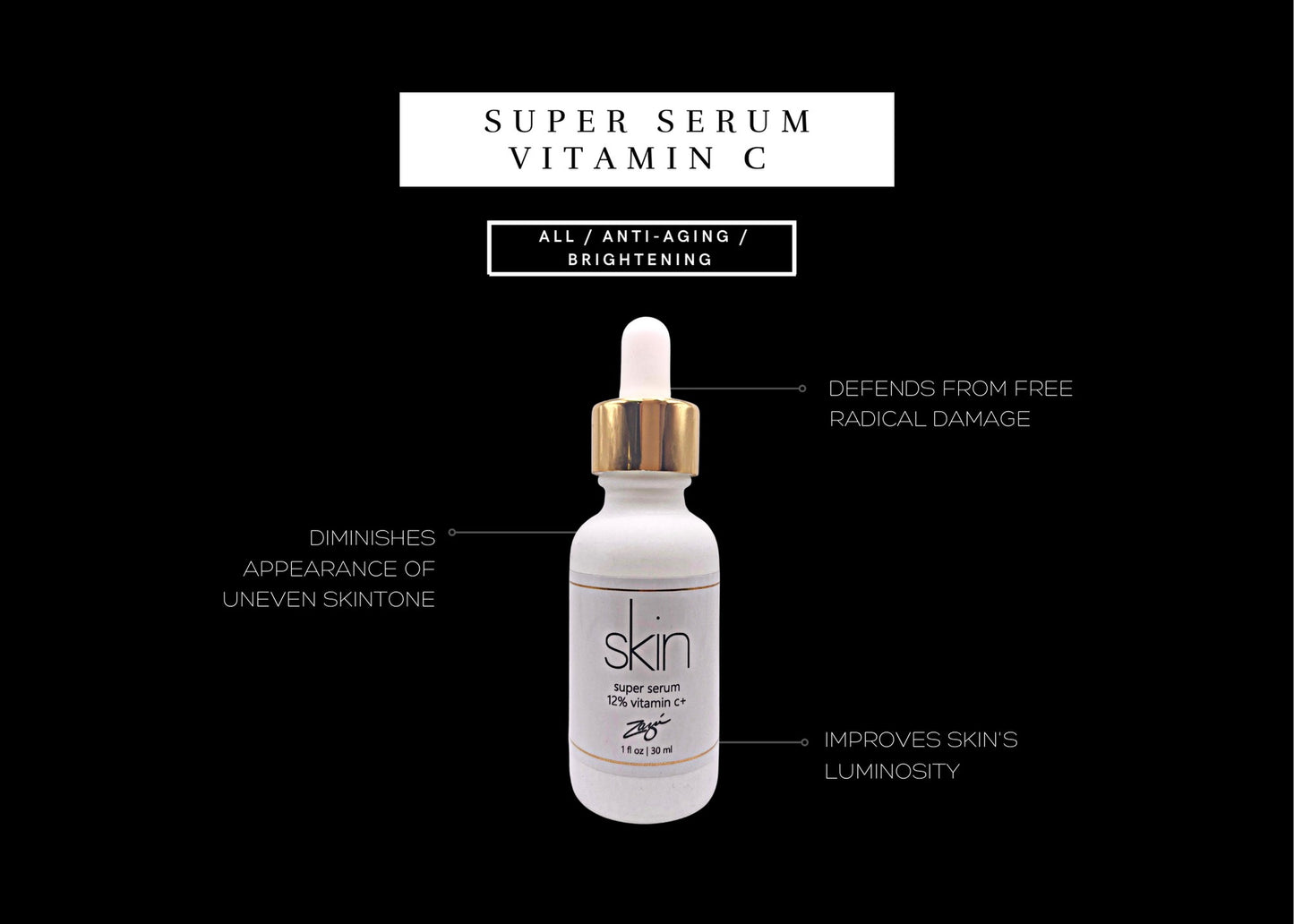 Zazu Skin New Super Serum Vitamin C 12%